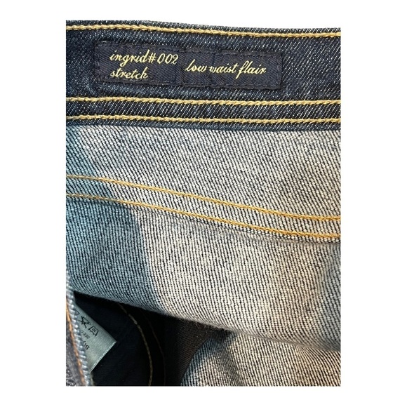 Citizens Of Humanity 31W Ingrid Stretch Jean #002 Low Waist Flare Distressed - Picture 8 of 11